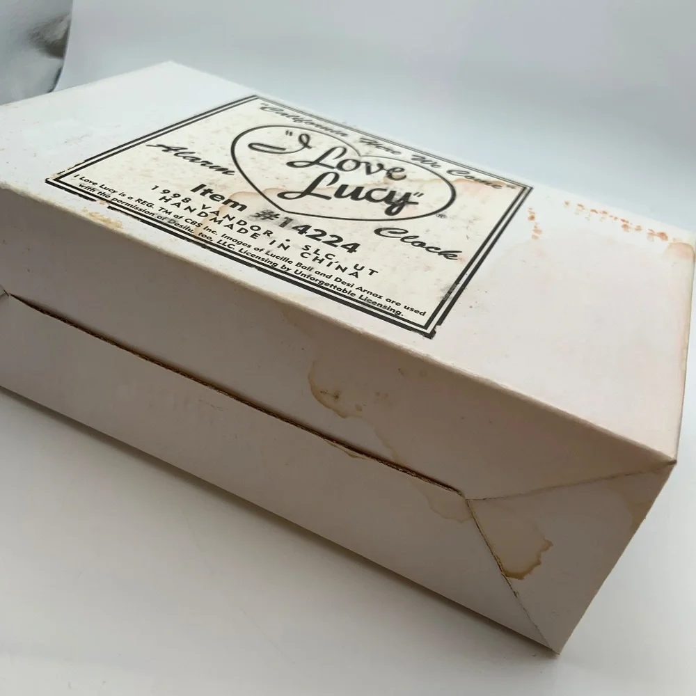 Vintage I Love Lucy California Here We Come Alarm Clock Light Wear Damaged Box - Picture 16 of 17